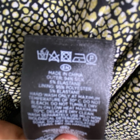 Hobbs London Dotted Silk Faux Wrap Dress Size 10 - Picture 8 of 8